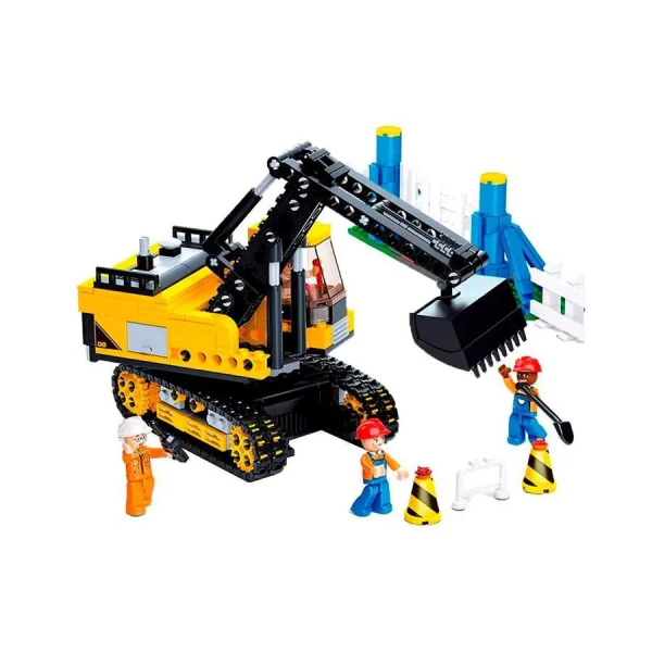 Конструктор Sluban Town "Экскаватор" (M38-B0551), 614 деталей