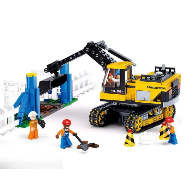 Конструктор Sluban Town "Экскаватор" (M38-B0551), 614 деталей