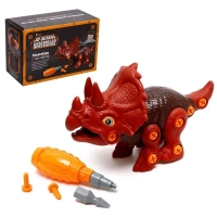 Конструктор гвинтовий «Трицератопс», з викруткою, 28 елементів