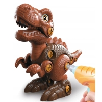 Конструктор 3D «Тиранозавр», собранный на винтах с отверткой и шуруповертом 3169-33