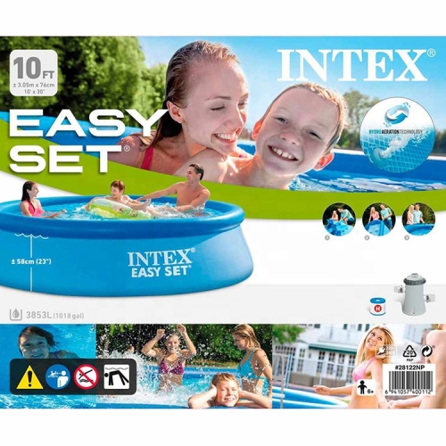 Басейн наливний круглий Intex 28122 Easy Set (305х76 см) з фільтр-насосом