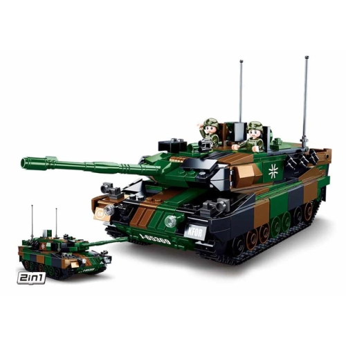 Конструктор Sluban ModelBricks M38-B0839 Танк Leopard 2A4 / 2A5 2 в 1, 766 деталей