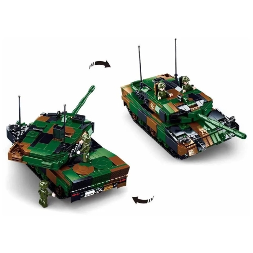 Конструктор Sluban ModelBricks M38-B0839 Танк Leopard 2A4 / 2A5 2 в 1, 766 деталей