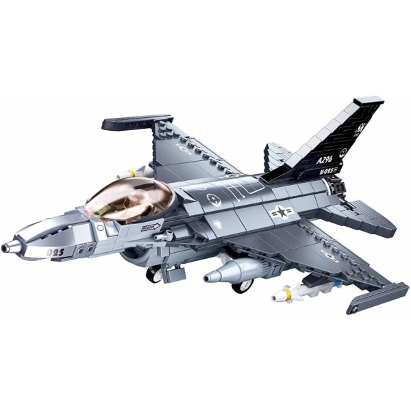 Конструктор Sluban Истребитель F-16C "Сокол" 521 деталь M38-B0891