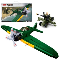 Конструктор Sluban M38-B1108 A6M Zero Військовий Літак WW2 Другої світової війни 560 деталей