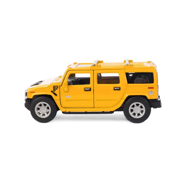 Машинка металева Kinsmart 1:40 2008 Hummer H2 SUV KT5337W інерційна, двері відчиняються / Жовтий
