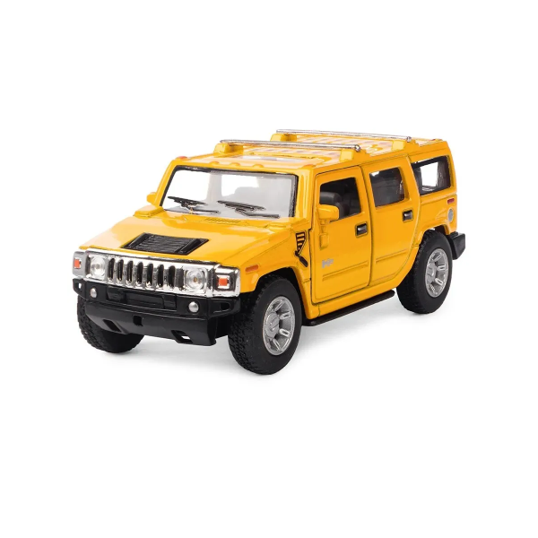 Машинка металева Kinsmart 1:40 2008 Hummer H2 SUV KT5337W інерційна, двері відчиняються / Жовтий