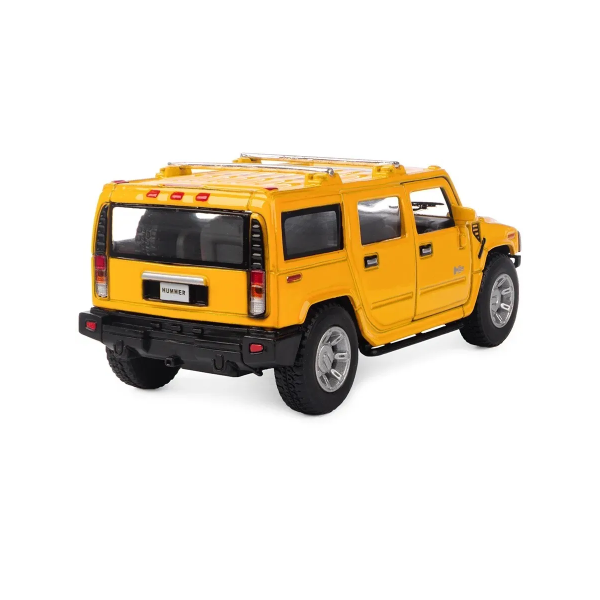 Машинка металева Kinsmart 1:40 2008 Hummer H2 SUV KT5337W інерційна, двері відчиняються / Жовтий