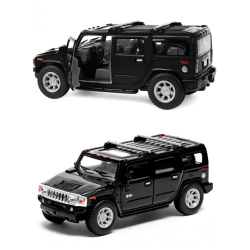 Машинка металева Kinsmart 1:40 2008 Hummer H2 SUV KT5337W інерційна, двері відчиняються / Чорний
