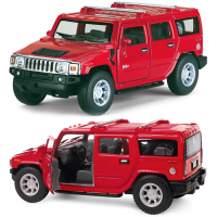 Машинка металева Kinsmart 1:40 2008 Hummer H2 SUV KT5337W інерційна, двері відчиняються / Червоний