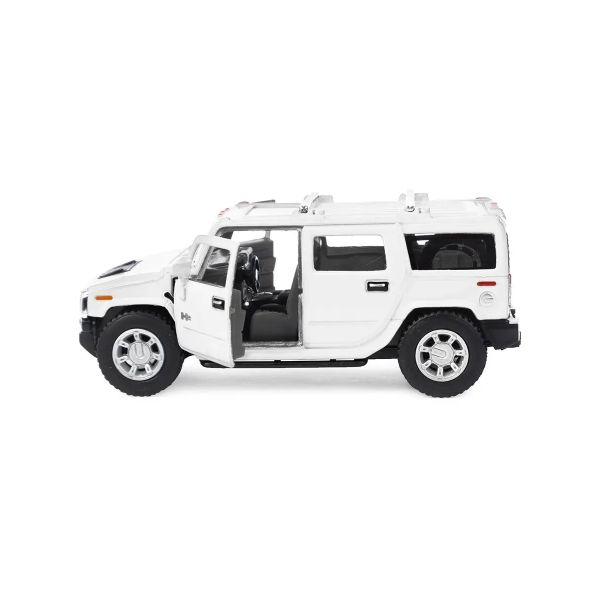 Машинка металева Kinsmart 1:40 2008 Hummer H2 SUV KT5337W інерційна, двері відчиняються / Білий