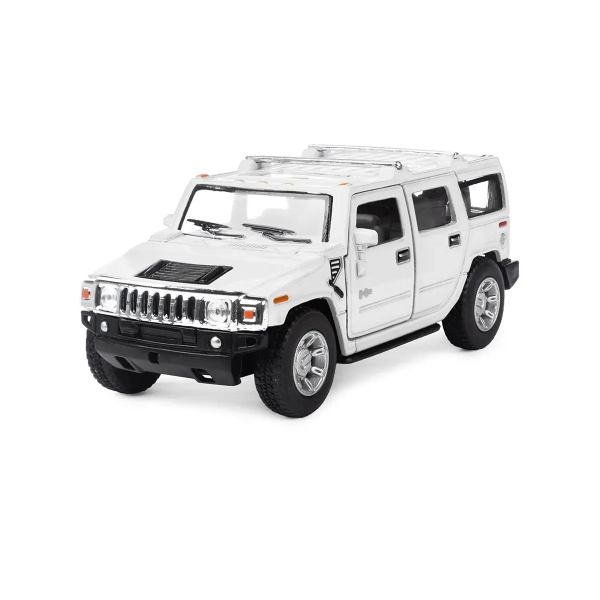 Машинка металева Kinsmart 1:40 2008 Hummer H2 SUV KT5337W інерційна, двері відчиняються / Білий