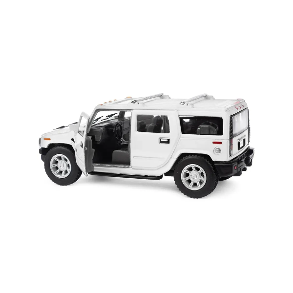 Машинка металева Kinsmart 1:40 2008 Hummer H2 SUV KT5337W інерційна, двері відчиняються / Білий