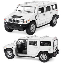Машинка металева Kinsmart 1:40 2008 Hummer H2 SUV KT5337W інерційна, двері відчиняються / Білий