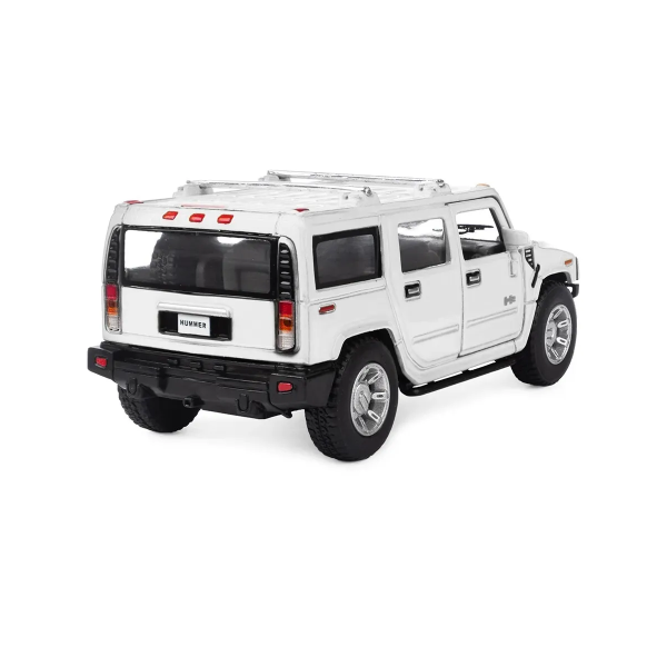 Машинка металева Kinsmart 1:40 2008 Hummer H2 SUV KT5337W інерційна, двері відчиняються / Білий