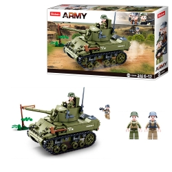 Конструктор Sluban Army WWII M38-B0856 Танк Шерман, 344 деталі