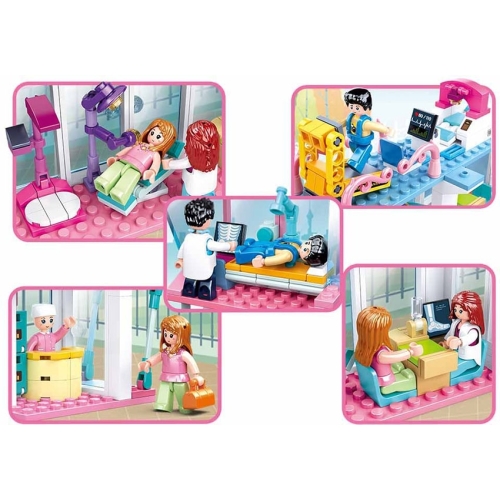 Конструктор Sluban Girl's Dream M38-B0799 Лікарня, 459 деталей