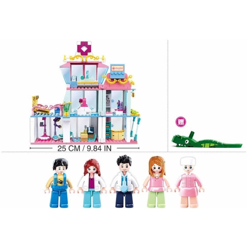 Конструктор Sluban Girl's Dream M38-B0799 Лікарня, 459 деталей