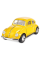 Машинка металева Kinsmart KT5057W 1:32 1967 Volkswagen Classical Beetle (Жук) інерційна, двері відчиняються / Жовтий