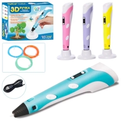 3D Ручка AK0010: Творческий инструмент для создания уникальных 3d моделей (Фиолетовая)