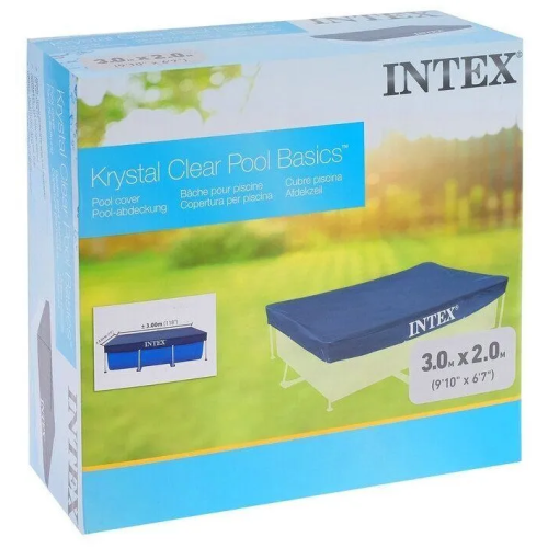 Тент для прямокутного каркасного басейну Intex 28038 300х200 см