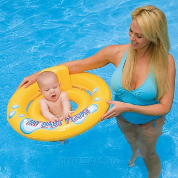 Круг надувной Intex 59574NP My Baby Float 67 см с сиденьем, от 1 до 2 лет