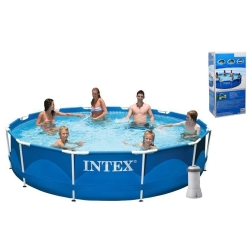 ​Басейн каркасний Intex 28212NP 366×76 см, 6503 л, з фільтр-насосом 220–240 В
