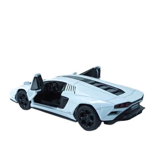 Игрушечная модель Lamborghini Countach LPI 800-4 (KT5437W): стильный миниатюрный автомобиль в белом цвете