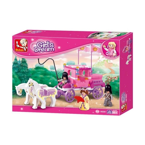 Конструктор Sluban Girl's Dream M38-B0250 Королівська карета, 137 деталей 