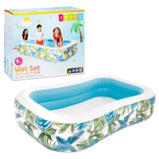 Бассейн надувной детский Intex 57177 NP 229×152×48 см, 600 л, прямоугольный