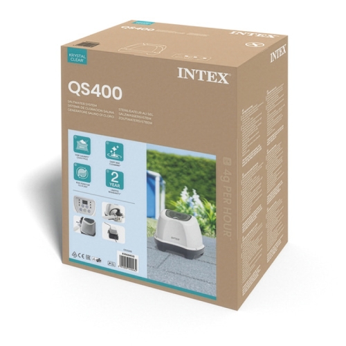 Хлоргенератор для басейну Intex 26664 Krystal Clear Saltwater System, 4 г/год, для басейнів до 17 413 л