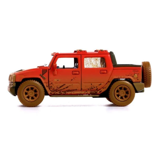 Модель машины Kinsmart 1:40 "HUMMER H2 SUT (Muddy)" инерция KT5097WY / Красная