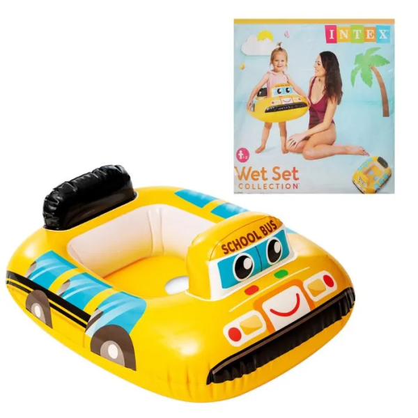 Коло надувне з сидінням-трусиками Intex 59586NP "Автобус", 1–2 роки