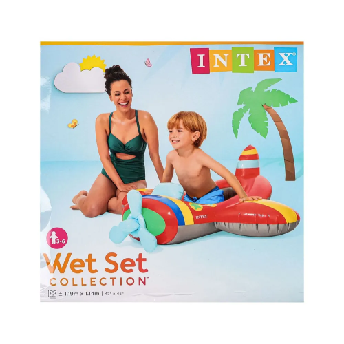 Човен дитячий надувний INTEX 59380NP Літак Pool Cruisers, від 3-6 років