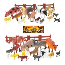 Набір фігурок домашніх тварин H639-1-2 — 15 тварин та паркан (в асортименті)