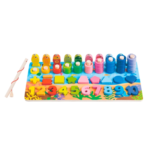 Деревянная игрушка Развивающий Центр рамка-вкладыш MD 1926