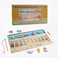Дерев'яна магнітна гра C65612 магнітна риболовля, сортер