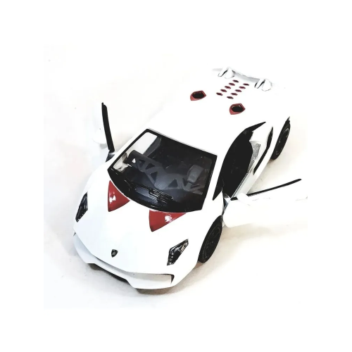 Машинка металева Kinsmart Lamborghini Sesto Elemento 1:38 (інерційна, білий) KT5359W