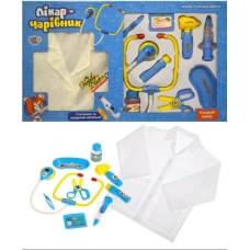 Набор врача, 10 предметов с халатом, световые и звуковые эффекты 9911C