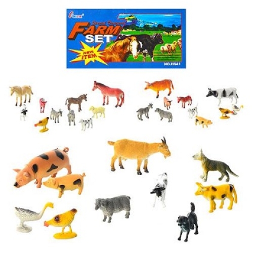 Набор фигурок домашних животных 641-1-3 «Farm Set» (в ассортименте) 10 фигурок в комплекте