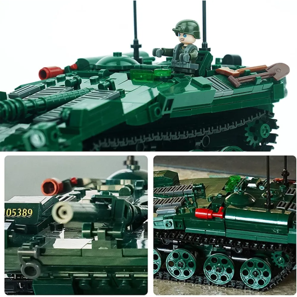 Конструктор Sluban Шведський Танк STRV-103 з фігурками, 692 деталі, M38-B1010