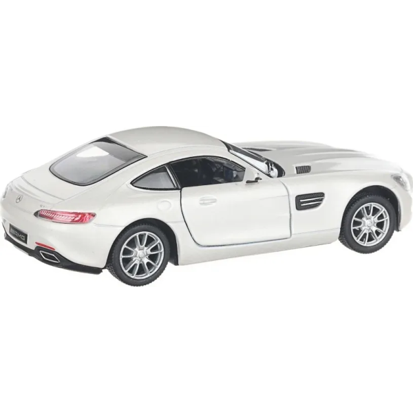 Машинка металева Kinsmart 1:36 Mercedes-AMG GT інерційна з відчиняючимися дверима KT5388W / Білий
