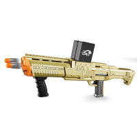 Игрушечный двуствольный автомат гранатомёт с мягкими пулями HAWKEYE DP-12 (WJ-610) ЖЁЛТЫЙ