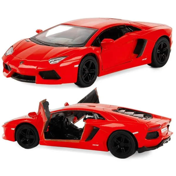 Машинка Kinsmart 1:38 Lamborghini Aventador LP 700-4 металева інерційна (Помаранчевий) KT5355W