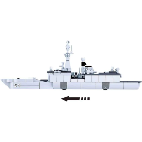 Конструктор Sluban Model Bricks M38-B0702 Військовий корабель з вертольотом, 459 деталей