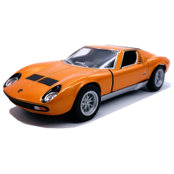 Машинка металева Kinsmart KT5390W 1:34 1971 Lamborghini Miura P400 SV інерційна, двері відчиняються / Помаранчевий