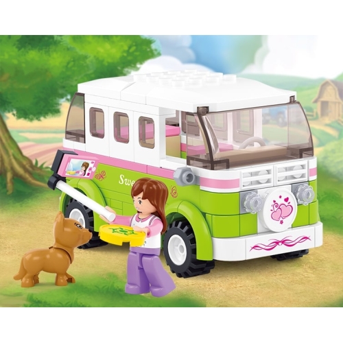 Конструктор Sluban Girl's Dream M38-B0523 Автобус для путешествий, 168 деталей