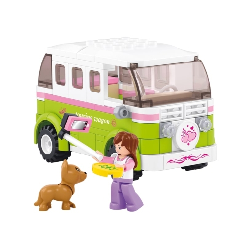 Конструктор Sluban Girl's Dream M38-B0523 Автобус для путешествий, 168 деталей