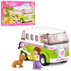 Конструктор Sluban Girl's Dream M38-B0523 Автобус для путешествий, 168 деталей
