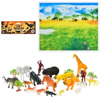 Игровой набор диких животных A 581 с игровым полем и аксессуарами